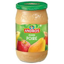 Andros Compote Pomme Poire Morceaux 695g 